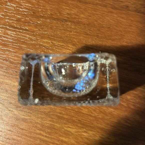 Antique Salt Cellars Salt Dips glass clear crystal open faced . 7 total - Picture 2 of 3